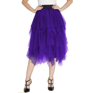 Women's skirt Mesh Layered Tulle Skirt Sheer Tutu